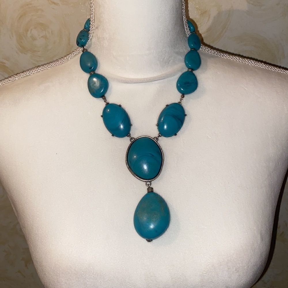🔥Turquoise Stone Necklace!  